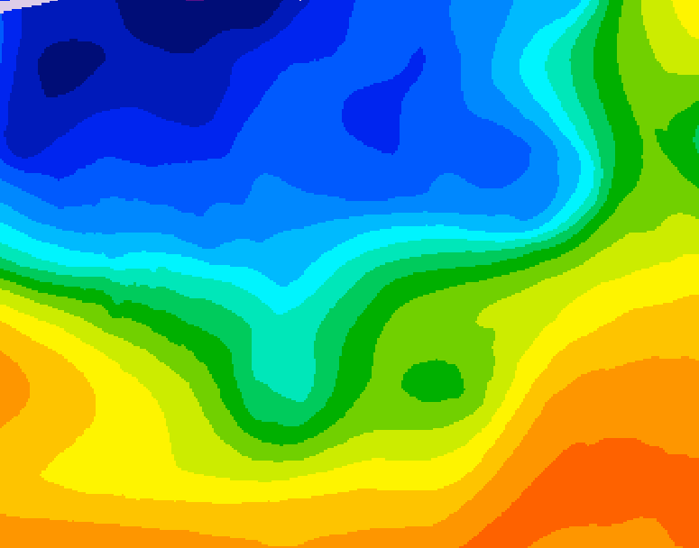 GDPS 500 millibar geopotential height 228 hour forecast chart for Canada based on 2026/10/25 1200Z data