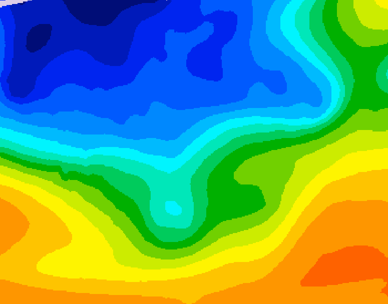 GDPS 500 millibar geopotential height 234 hour forecast chart for Canada based on 2026/10/25 1200Z data