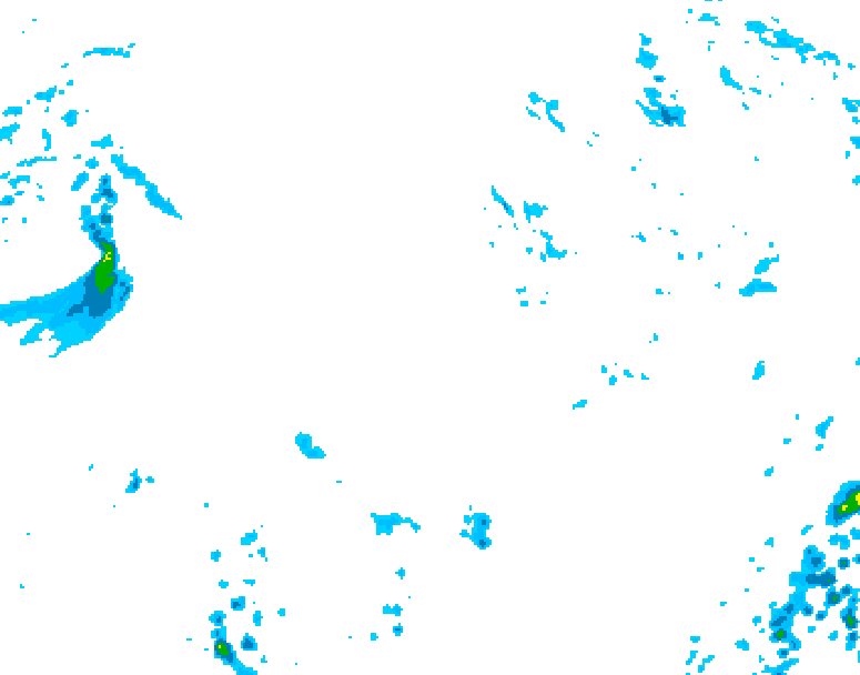 GDPS precipitation 132 hour forecast chart for Canada based on 2026/10/25 1200Z data