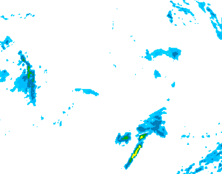 GDPS precipitation 210 hour forecast chart for Canada based on 2026/10/25 1200Z data
