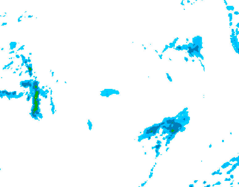 GDPS precipitation 222 hour forecast chart for Canada based on 2026/10/25 1200Z data