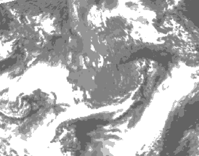 GDPS total cloud 024 hour forecast chart for Canada based on 2026/10/25 0000Z data
