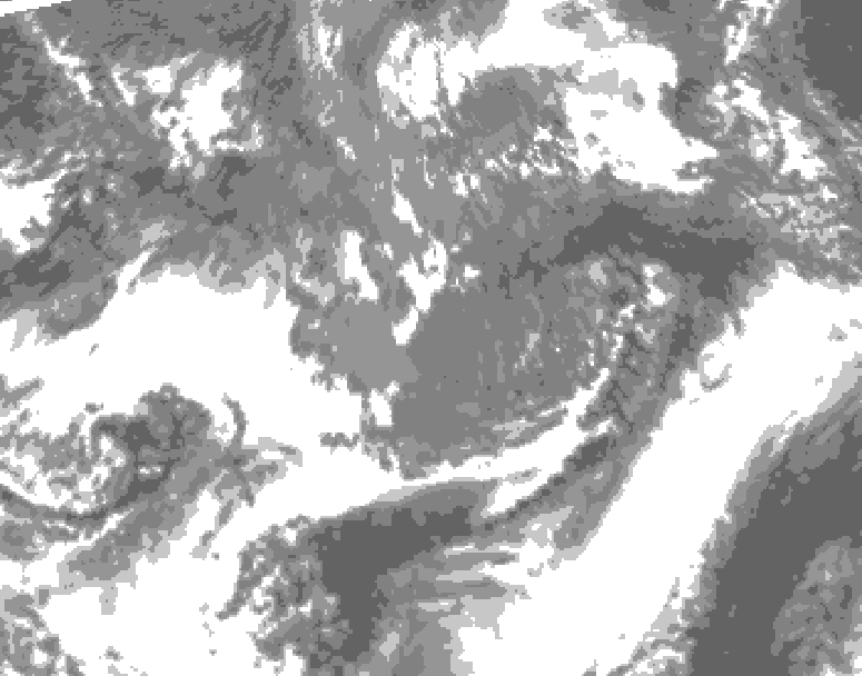 GDPS total cloud 012 hour forecast chart for Canada based on 2026/10/25 1200Z data