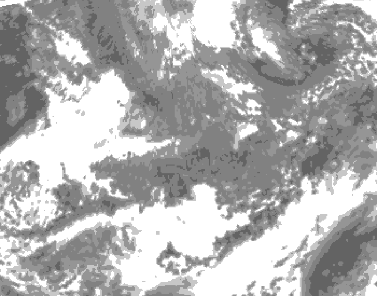 GDPS total cloud 108 hour forecast chart for Canada based on 2026/10/25 1200Z data