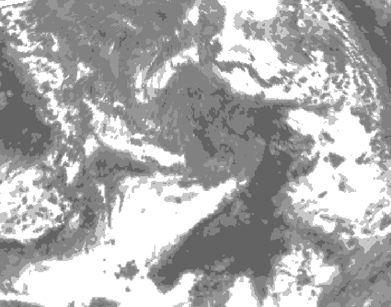 GDPS total cloud 198 hour forecast chart for Canada based on 2026/10/25 1200Z data