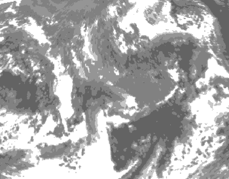 GDPS total cloud 216 hour forecast chart for Canada based on 2026/10/25 1200Z data