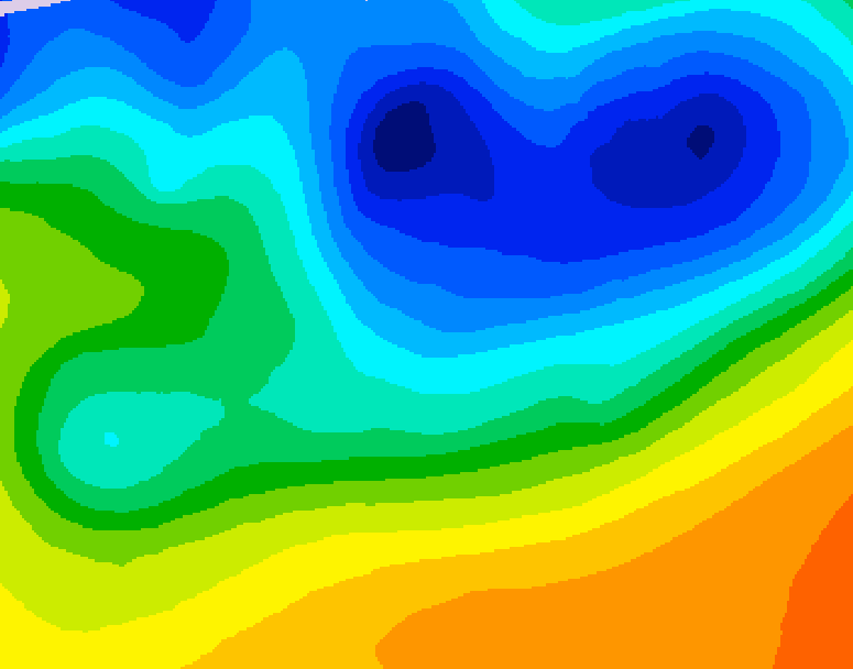 GDPS 500 millibar geopotential height 096 hour forecast chart for Canada based on 2026/10/26 0000Z data