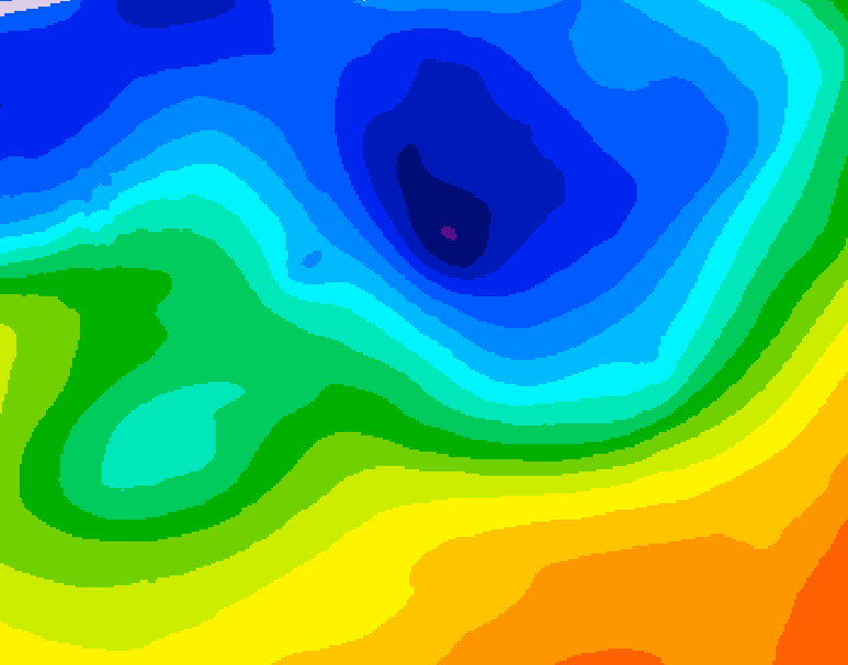 GDPS 500 millibar geopotential height 120 hour forecast chart for Canada based on 2026/10/26 0000Z data