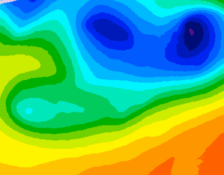 GDPS 500 millibar geopotential height 066 hour forecast chart for Canada based on 2026/10/26 1200Z data