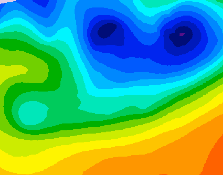 GDPS 500 millibar geopotential height 078 hour forecast chart for Canada based on 2026/10/26 1200Z data