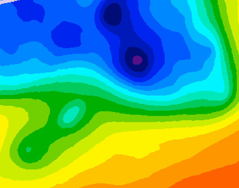 GDPS 500 millibar geopotential height 138 hour forecast chart for Canada based on 2026/10/26 1200Z data