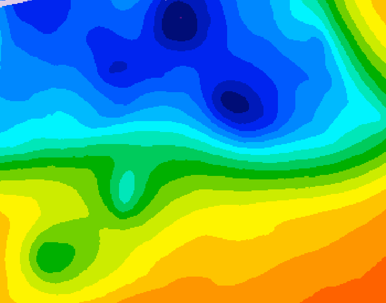 GDPS 500 millibar geopotential height 150 hour forecast chart for Canada based on 2026/10/26 1200Z data