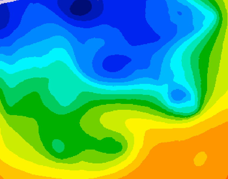 GDPS 500 millibar geopotential height 216 hour forecast chart for Canada based on 2026/10/26 1200Z data