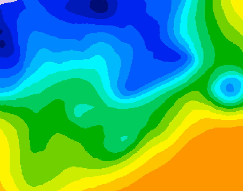 GDPS 500 millibar geopotential height 240 hour forecast chart for Canada based on 2026/10/26 1200Z data