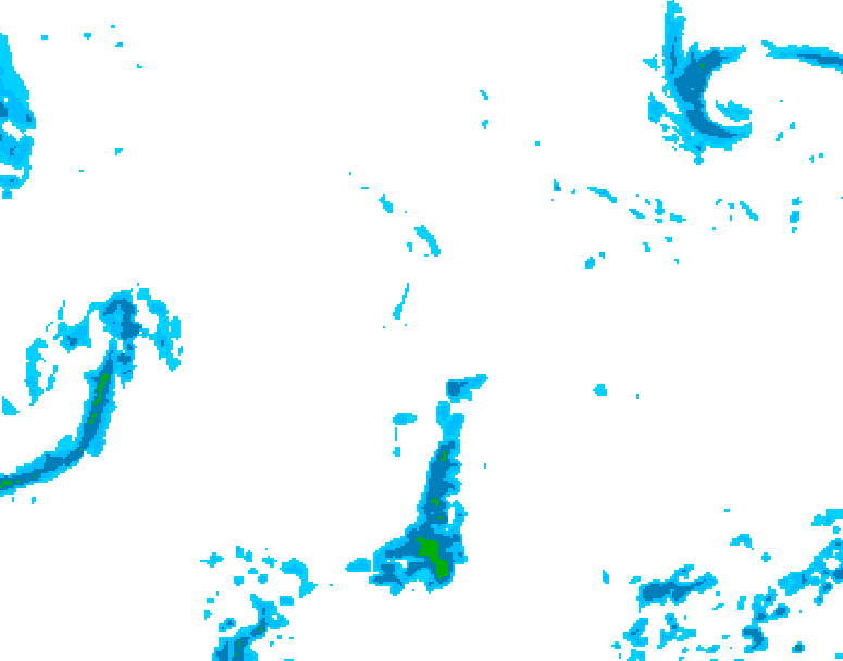 GDPS precipitation 174 hour forecast chart for Canada based on 2026/10/26 1200Z data