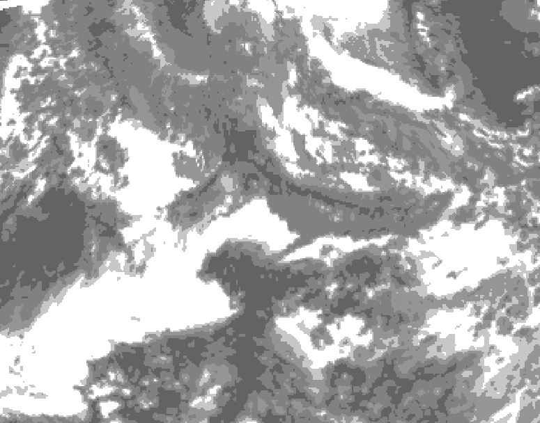 GDPS total cloud 162 hour forecast chart for Canada based on 2026/10/26 1200Z data