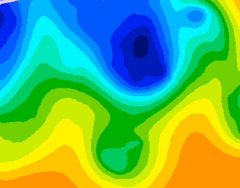 GDPS 500 millibar geopotential height 234 hour forecast chart for Canada based on 2026/10/27 0000Z data
