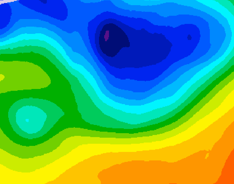 GDPS 500 millibar geopotential height 066 hour forecast chart for Canada based on 2026/10/27 1200Z data