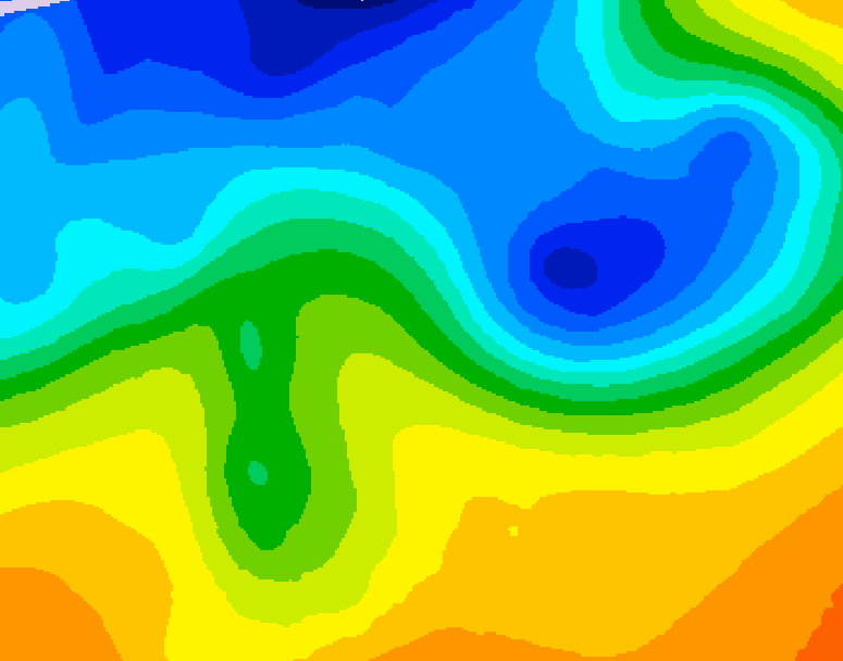 GDPS 500 millibar geopotential height 144 hour forecast chart for Canada based on 2026/10/27 1200Z data