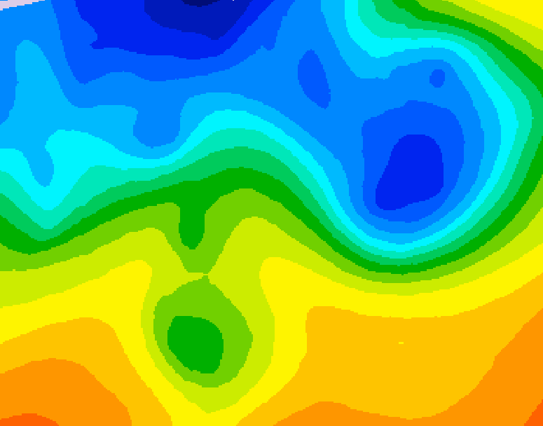 GDPS 500 millibar geopotential height 156 hour forecast chart for Canada based on 2026/10/27 1200Z data
