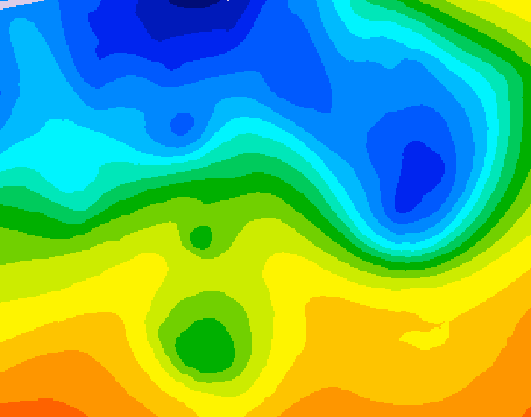 GDPS 500 millibar geopotential height 162 hour forecast chart for Canada based on 2026/10/27 1200Z data