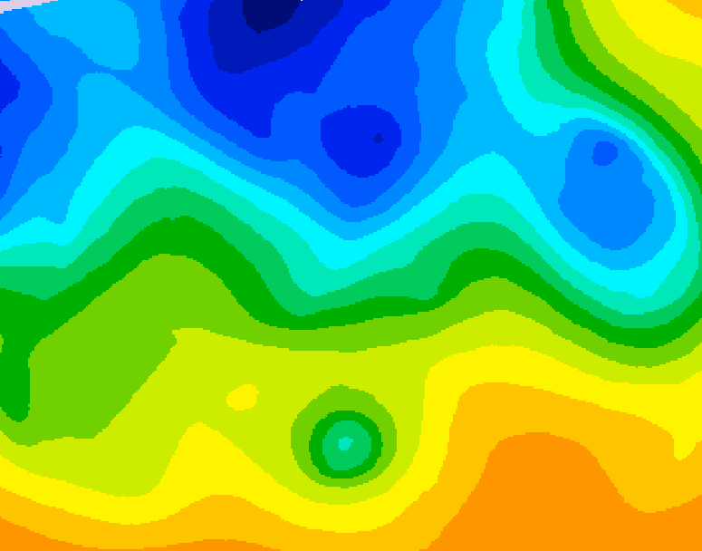 GDPS 500 millibar geopotential height 198 hour forecast chart for Canada based on 2026/10/27 1200Z data