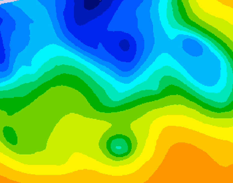 GDPS 500 millibar geopotential height 204 hour forecast chart for Canada based on 2026/10/27 1200Z data