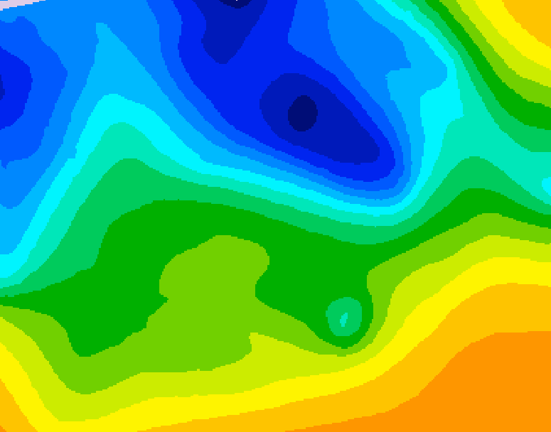 GDPS 500 millibar geopotential height 228 hour forecast chart for Canada based on 2026/10/27 1200Z data