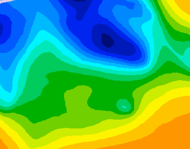 GDPS 500 millibar geopotential height 234 hour forecast chart for Canada based on 2026/10/27 1200Z data