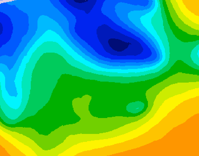 GDPS 500 millibar geopotential height 240 hour forecast chart for Canada based on 2026/10/27 1200Z data