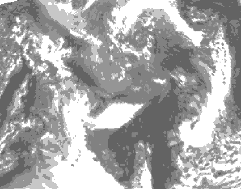 GDPS total cloud 234 hour forecast chart for Canada based on 2026/10/27 0000Z data