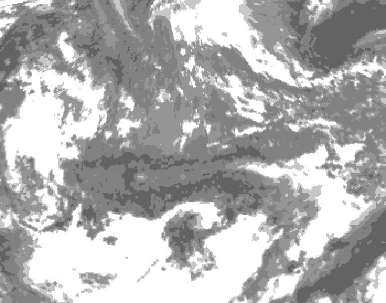GDPS total cloud 030 hour forecast chart for Canada based on 2026/10/27 1200Z data