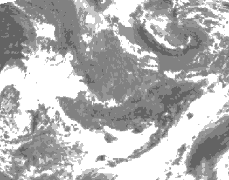 GDPS total cloud 060 hour forecast chart for Canada based on 2026/10/27 1200Z data