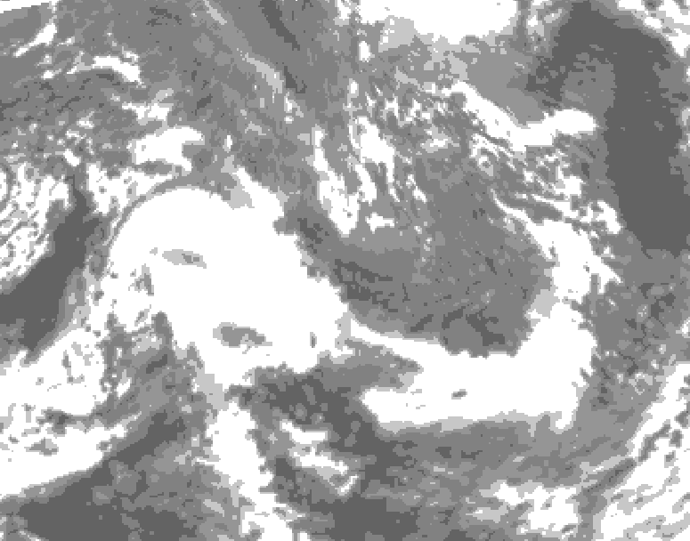 GDPS total cloud 114 hour forecast chart for Canada based on 2026/10/27 1200Z data