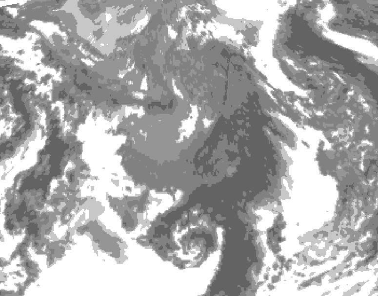 GDPS total cloud 204 hour forecast chart for Canada based on 2026/10/27 1200Z data
