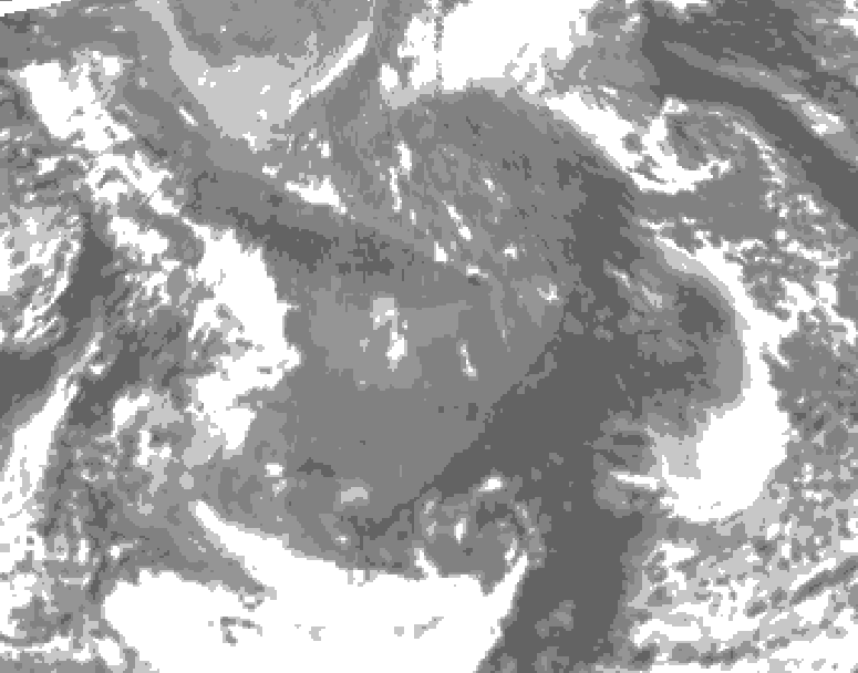 GDPS total cloud 216 hour forecast chart for Canada based on 2026/10/27 1200Z data