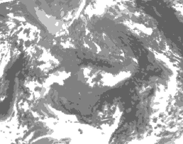 GDPS total cloud 228 hour forecast chart for Canada based on 2026/10/27 1200Z data