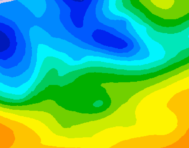 GDPS 500 millibar geopotential height 234 hour forecast chart for Canada based on 2026/10/28 0000Z data