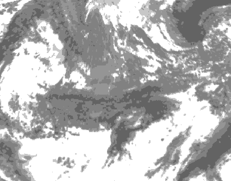 GDPS total cloud 024 hour forecast chart for Canada based on 2026/10/28 0000Z data