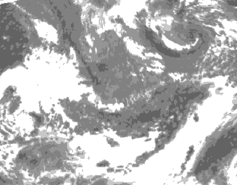 GDPS total cloud 048 hour forecast chart for Canada based on 2026/10/28 0000Z data