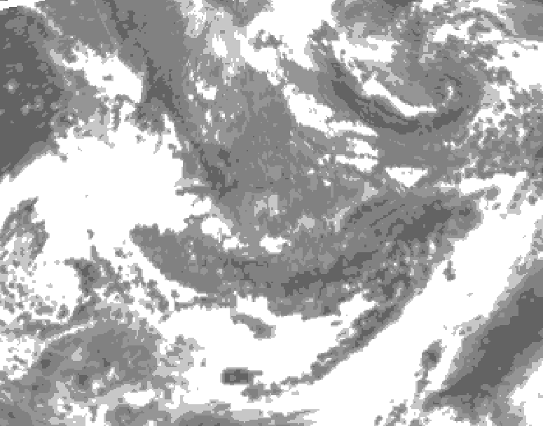 GDPS total cloud 036 hour forecast chart for Canada based on 2026/10/28 1200Z data