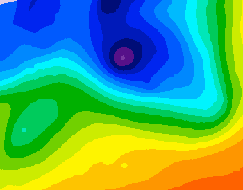 GDPS 500 millibar geopotential height 066 hour forecast chart for Canada based on 2026/10/29 0000Z data