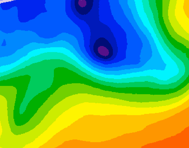 GDPS 500 millibar geopotential height 078 hour forecast chart for Canada based on 2026/10/29 0000Z data