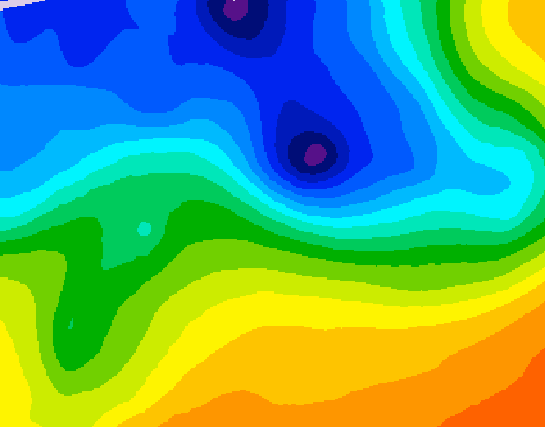 GDPS 500 millibar geopotential height 084 hour forecast chart for Canada based on 2026/10/29 0000Z data