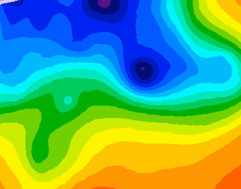 GDPS 500 millibar geopotential height 090 hour forecast chart for Canada based on 2026/10/29 0000Z data