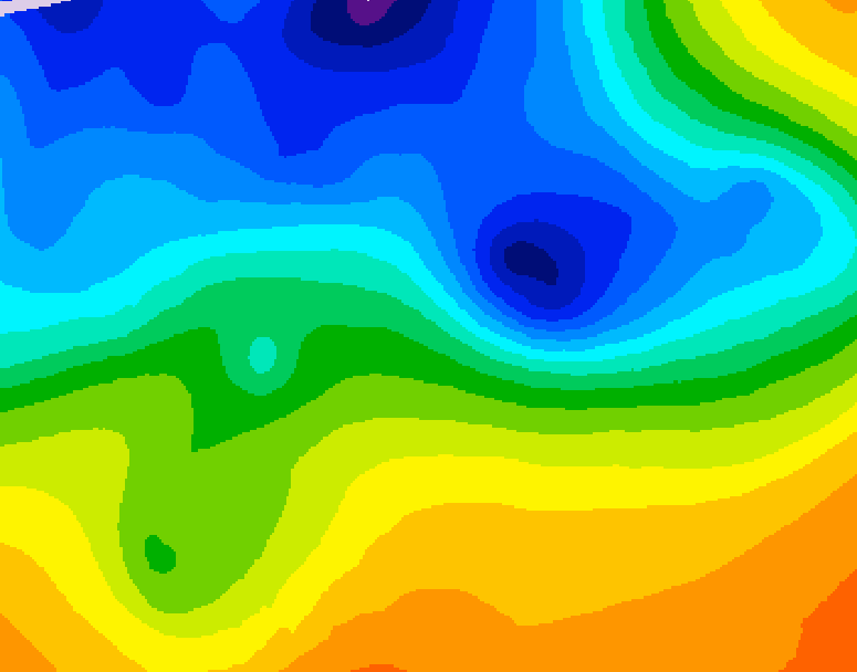 GDPS 500 millibar geopotential height 096 hour forecast chart for Canada based on 2026/10/29 0000Z data