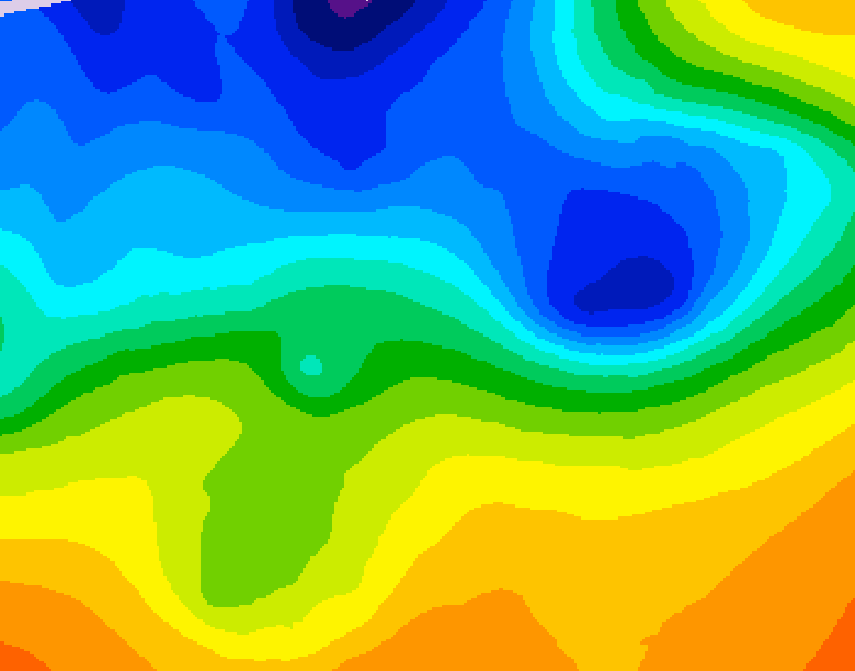 GDPS 500 millibar geopotential height 108 hour forecast chart for Canada based on 2026/10/29 0000Z data