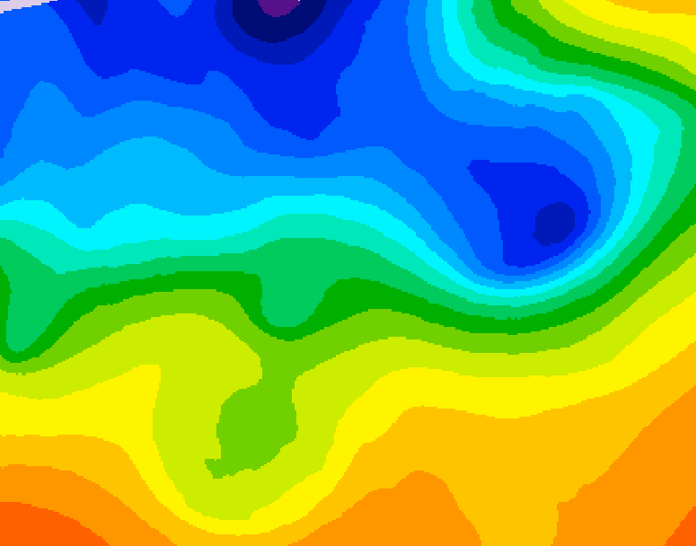 GDPS 500 millibar geopotential height 114 hour forecast chart for Canada based on 2026/10/29 0000Z data