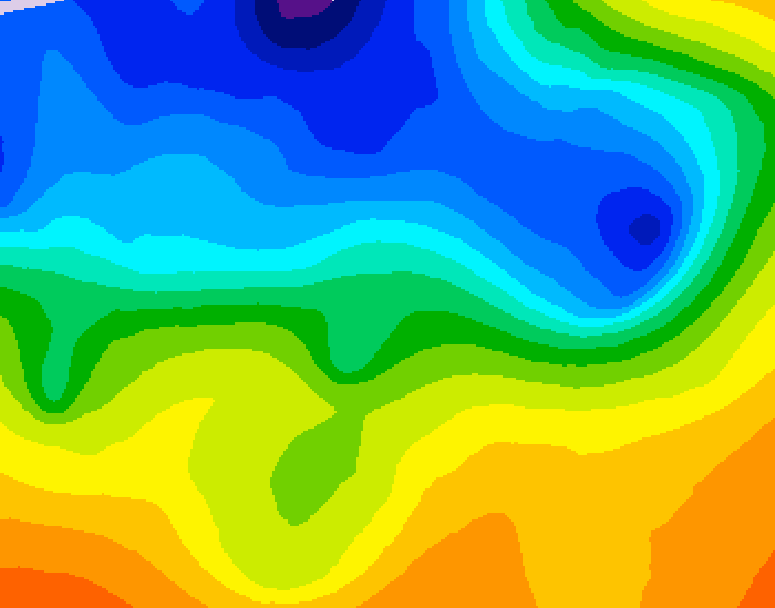 GDPS 500 millibar geopotential height 120 hour forecast chart for Canada based on 2026/10/29 0000Z data