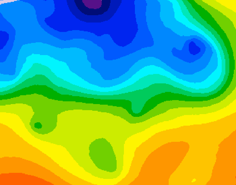 GDPS 500 millibar geopotential height 138 hour forecast chart for Canada based on 2026/10/29 0000Z data
